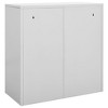 vidaXL Locker Cabinet Light grey Steel Medium Durable Locker Cabinet - 4 of 4