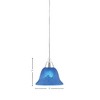 Toltec Lighting Any 1 - Light Pendant in  Chrome with 7" Blue Italian Shade - 2 of 2