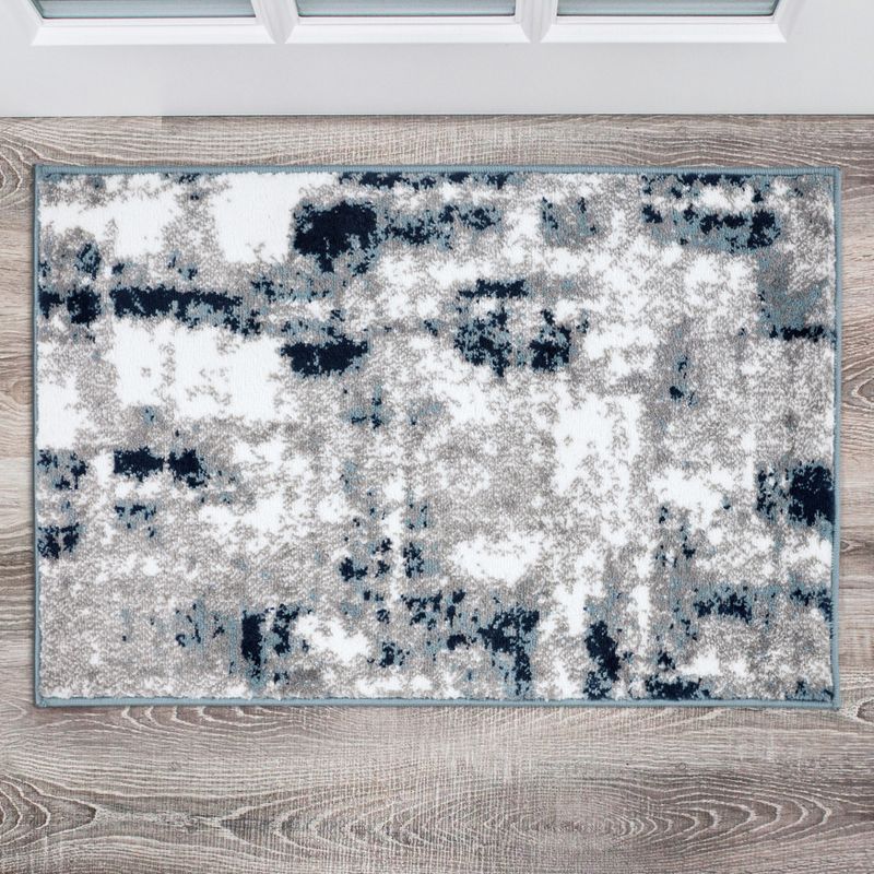 World Rug Gallery Contemporary Abstract Distressed Area Rug, 3 of 8
