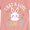 Girls' - Instant Message - I Eat Alotl Candy Fitted Short Sleeve Graphic T-Shirt - 2 of 4