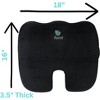 FOMI Extra Thick Coccyx Seat Cushion and Back Support Combo - image 4 of 4