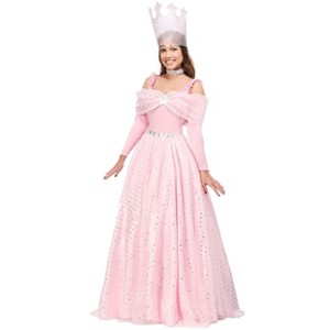 HalloweenCostumes.com Women's Deluxe Pink Witch Dress Costume Pink Witch Gown for Women - 1 of 4