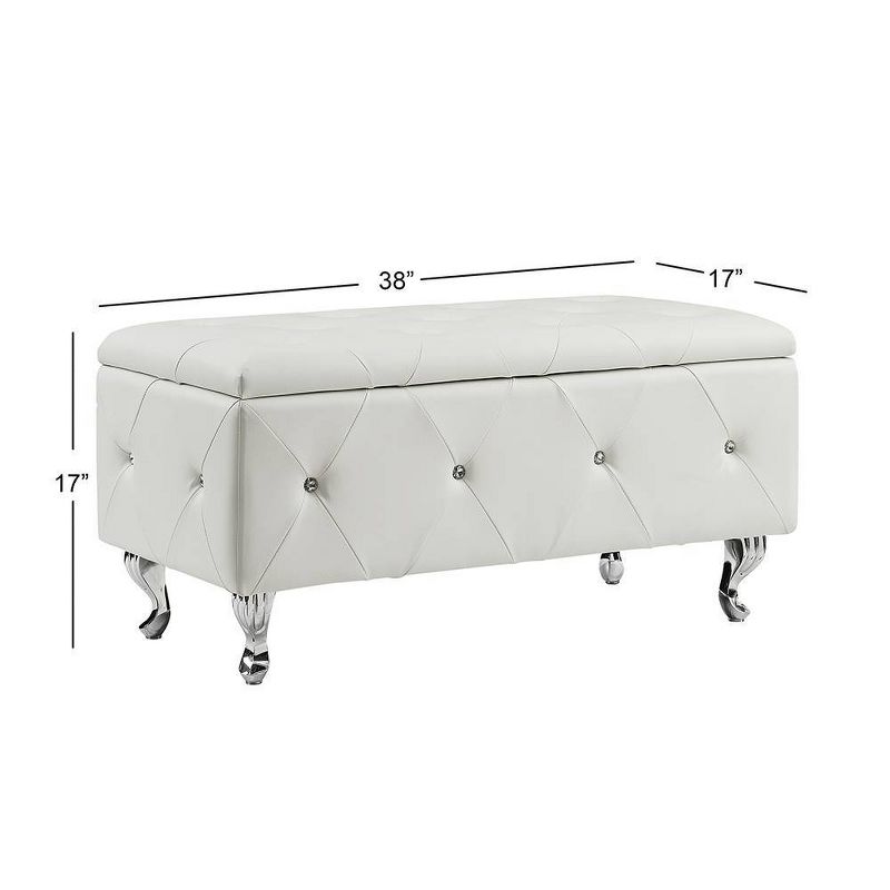 Crystal Tufted Storage Bench - Christies Home Living
, 2 of 11