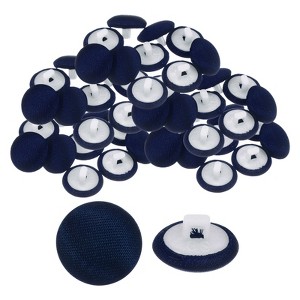 Unique Bargains Bridal Wedding Dress Suit DIY Satin Shiny Sewing Buttons 50 Pcs - 1 of 4