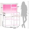 Aheaplus Kitchen Storage Shelf with Hooks, Coffee Bar Station with Power Outlets & LED Light, Bakers Rack with Pull-Out Basket - 3 of 4