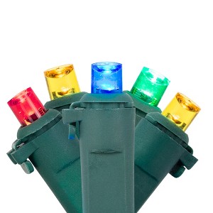 Northlight 100ct Wide Angle LED String Lights Multi-Color - 33' Green Wire - 1 of 4