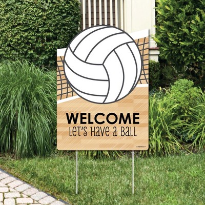 Big Dot of Happiness Bump, Set, Spike - Volleyball - Party Decorations - Birthday Party or Baby Shower Welcome Yard Sign