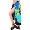 LA LEELA Women's Summer Bikini Wraps Sarong Cover up Wrap Skirt Bathing suit Swimwear Swimsuit Beach Coverup for Women One Size Green, Turtle - 2 of 4