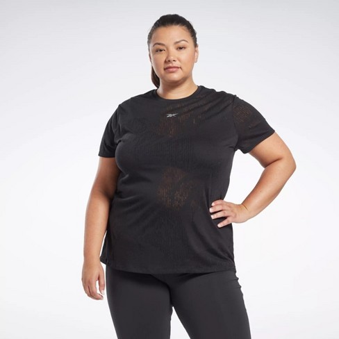Reebok Burnout (plus Size) Womens Athletic T-shirts 3x : Target