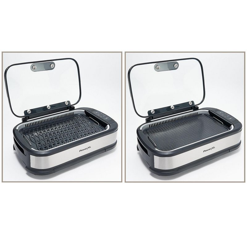 PowerXL 1500W Smokeless Grill Pro with Griddle Plate Refurbished K54319, 2 of 9