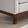 Upholstered Bench, Ottoman Bench with Wood Legs & Bolster Pillows For End Of Bed, Bedroom, Living Room, Entryway - 4 of 4