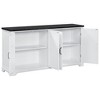 CAVINAS American Country Style Sideboard Cabinet with Unique Design Doors,Wooden Buffet Cabinet with Storage for Kitchen,Dining Room - 2 of 4