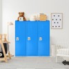 Safstar 48" Metal Storage Locker for Kids, Children Daycare Coat Locker w/ Hanging Rod & Shelf for Bedroom Kids Room School, 2-Tier Safe Storage - 2 of 4