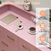 8-Drawer Dresser with Charging Station & RGB Lights | Wide Bedroom Dresser Chest with 3 Outlets + 2 USB Ports, App-Controlled LED Lighting for Gaming - 4 of 4