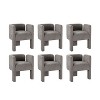 Ermanno Dining Chair with Three-legged Design,Set of 6   | ARTFUL LIVING DESIGN-GREY - 2 of 4