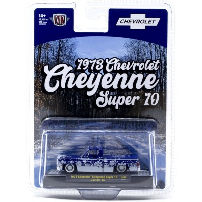M2 Machines 1973 Chevrolet Cheyenne Super 10 Squarebody  Holiday Hobby Exclusive HS65