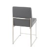 Set of 2 High Back Fuji Contemporary Dining Chairs - LumiSource - 4 of 4