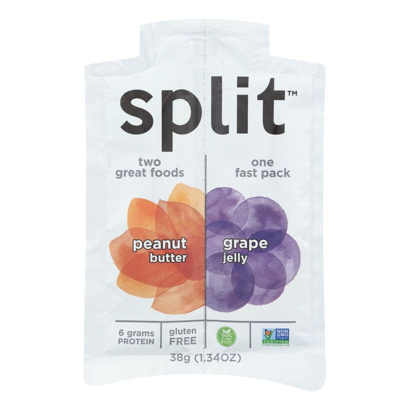 Split Nutrition Peanut Butter & Grape Jelly Pack - Case of 10/1.34 oz, 2 of 7