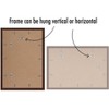Americanflat 13x19 Picture Frame in Mahogany - Displays 11x17 With Mat and 13x19 Without Mat - Set of 5 Frames with Sawtooth Hanging Hardware - 4 of 4