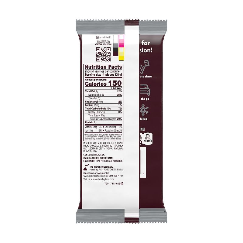 Hershey&#39;s Milk Chocolate Candy Bar XL - 4.4oz, 4 of 11