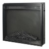 CLIHOME 23 in. Ultra Thin Electric Fireplace Insert with Log Set and Realistic Flame - 2 of 4