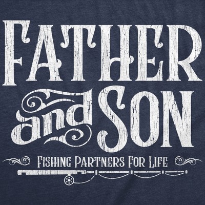Мужские футболки Crazy Dog T-Shirts, Inc. Mens Funny T Shirts Father and Son Fishing Partners for Life Sarcastic Fathers Day Graphic Tee for Men - Crazy Dog Men's T Shirt Gift for Dad Navy XXL — фото 2