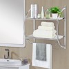 Tangkula Wall-Mounted Towel Rack Shower Suppliers Storage Holder Bathroom - 2 of 4