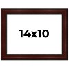 PosterPalooza | Photo Size Distressed Brown Picture Frame - UV Acrylic, Foam Board Backing, Hanging Hardware - 2 of 4