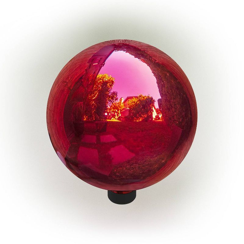 12&#34; Glass Gazing Globe Red - Alpine Corporation, 5 of 7
