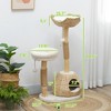 41" Cat Tree for Indoor Cats with Wooden Cat Scratching Posts, Cat Condo, Cat Beds & Toy Balls - 3 of 4