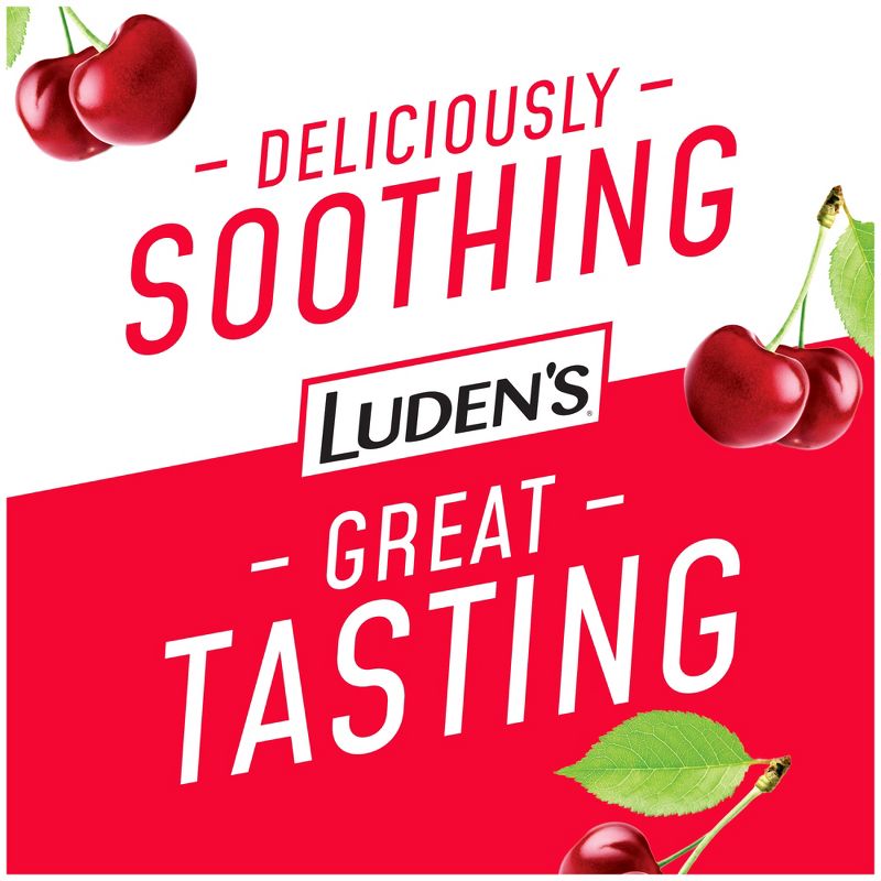 Luden&#39;s Soothing Throat Drops for Sore &#38; Irritated Throats - Wild Cherry - 90ct, 5 of 11
