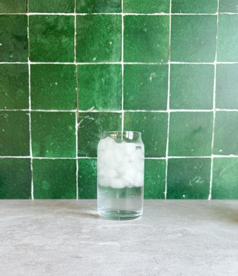 Classic Can-Shaped Glass in Clear – Get Velty