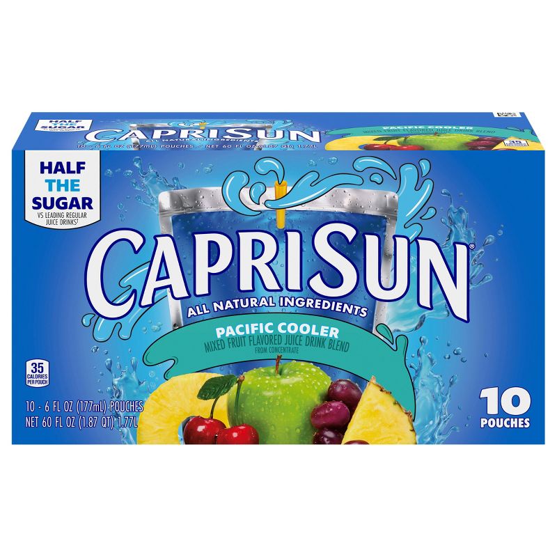 Capri Sun Pacific Cooler Juice Pack - 10pk/6 fl oz Pouches, 1 of 15