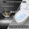 Dyonery Smart Bidet Toilet with  Auto Open/Close Lid & Seat, Foot Sensor Flush, Tankless One Piece Elongated, Heated Seat, - 2 of 4