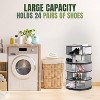 Kings Brand Furniture 5-Tier Rotating Shoe Rack—360° spinning storage tower, perfect for closets, entryways, bedrooms, or hallways - 3 of 4