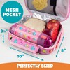 Bentology Insulated Lunch Box w Snack Pocket & Water Bottle Holder - Boys or Kids Lunchbox Tote Keeps Food Hotter or Colder Longer - Reusable Bag Fits - 4 of 4