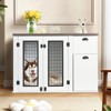 Large Dog Crate Furniture, 44'' Dog Kennel Indoor with Storage Drawers, Sturdy Wooden Dog Crate with 2 Doors and Adjustable Shelf for Small - 3 of 4