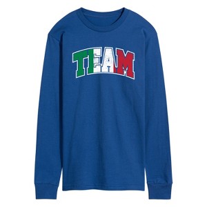Men's - Instant Message - Team Italy Long Sleeve Graphic T-Shirt - 1 of 4