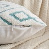 REGALWOVEN Geometric Soft Snowflake Fleece Throw Pillow Cover with Hidden Zippered for Sofa Living Room Chair Home Decor 2 Pcs - 3 of 4