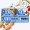 Gerber Baby Food  Mild Cheddar and Veggie Dip Crunchies Value Pack Baby Snack - 1.48oz/4pk - 2 of 4