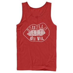 Men's Cruella Distressed Lips Logo Tank Top - 1 of 4