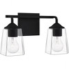 Quoizel Lighting Thoresby 2 - Light Vanity in  Matte Black - 4 of 4