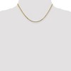 Black Bow Jewelry 2mm, 14k Yellow Gold, Flat Bismark Mesh Chain Necklace - 2 of 4