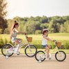 Safstar 18" Kid's Bike with Height-Adjustable Handlebar & Saddle, Handbrake & Coaster Brake, Detachable Training Wheel, Gift for 4-8 Years Old Kids - 4 of 4