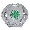 Simply Sage Market S.W.Smiley Feelin Lucky Checkered Smiley Face  Sweatshirt - 2 of 4