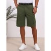 INSPIRE CHIC Men's Multi-Pockets Cotton Casual Camping Fishing Cargo Shorts - 2 of 4