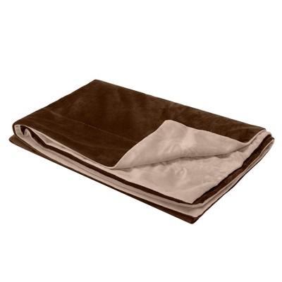 Medium Brownstone Waterproof Velvet Pet Throw Blanket