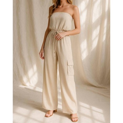 Women's Brooke Strapless Jumpsuit - ALLIE ROSE