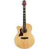 Sawtooth Solid Spruce Top Left-Handed Jumbo Cutaway 6 String Acoustic Electric Guitar with Flame Maple Back and Sides - 2 of 4