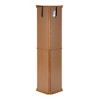 Corner Curio Cabinet with Lights - 69.75"H x 21.5"W x 16"D - Adjustable Tempered Glass Shelves, Mirrored Back - Oak/Cherry/Walnut - 3 of 4
